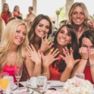 Cheap fashion rings for fun at a Pink, Gold, and White bridal shower. Nicole Klym Photography