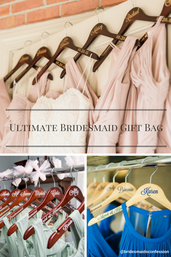 Hangers from To a T etsy shop. Part of the Ultimate Bridesmaid Gift Bag Giveaway.